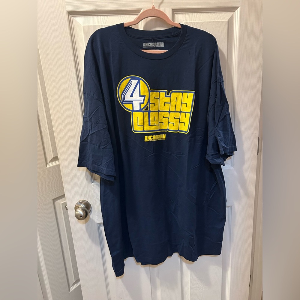 Navy Blue 5XL Graphic T-Shirt Anchorman NWT